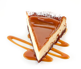 Image showing piece of cheesecake