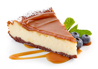 Image showing piece of cheesecake