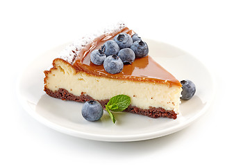 Image showing piece of cheesecake