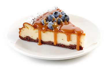 Image showing piece of cheesecake