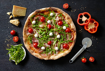 Image showing freshly baked pizza