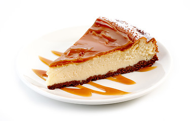 Image showing piece of cheesecake