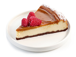 Image showing piece of cheesecake