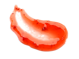 Image showing red strawberry sauce