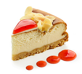 Image showing piece of cheesecake