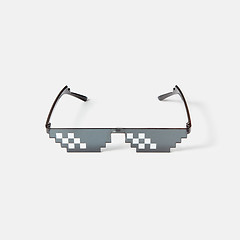 Image showing Art pixel glasses for protection from harmful rays.