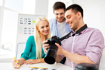 Image showing photographers with camera at photo studio