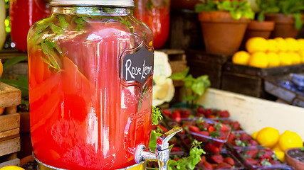 Image showing Fresh home made fruit juices