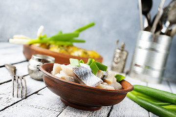 Image showing herring with potato