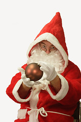 Image showing Santa with Christmas Ball