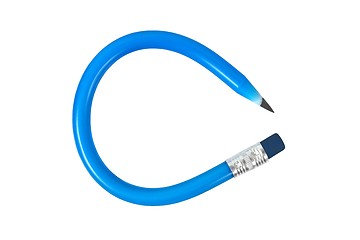 Image showing Flexible pencil on white