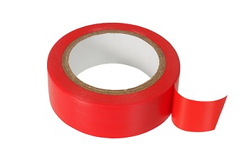 Image showing Red insulating tape