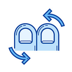 Image showing Rotate line icon.