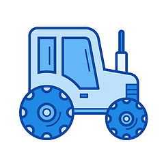 Image showing Tractor line icon.