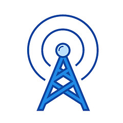 Image showing Transmitter line icon.