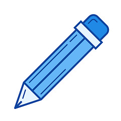 Image showing Pencil tool line icon.