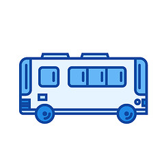 Image showing Passenger bus line icon.