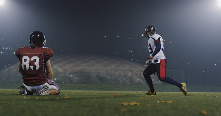 Image showing American football players in action