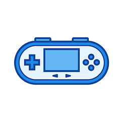 Image showing Gamepad line icon.