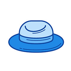 Image showing Tourist hat line icon.