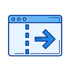 Image showing Data transfer line icon.