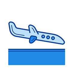 Image showing Arrival line icon.