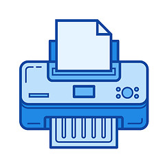 Image showing Printer line icon.