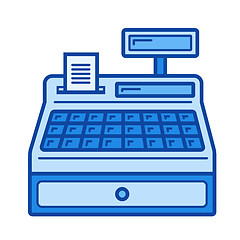 Image showing Cash register line icon.