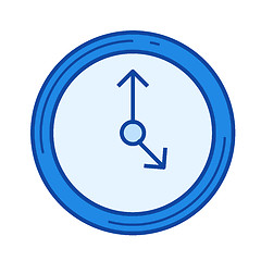 Image showing Time management line icon.