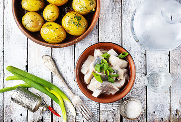 Image showing herring with potato