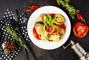 Image showing baked vegetables