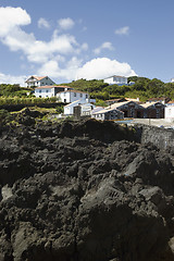 Image showing Basalt rocks, Pico island, Azores