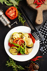 Image showing baked vegetables