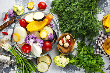 Image showing raw vegetables