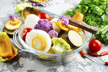 Image showing raw vegetables