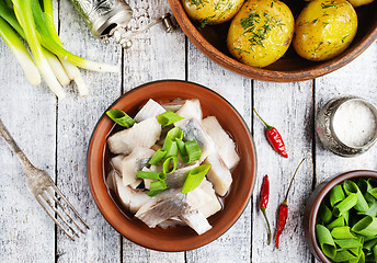 Image showing herring with potato