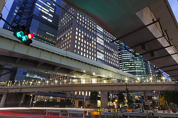 Image showing Modern architecture. Elevated Highways and skyscrapers in Tokyo.