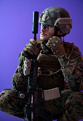 Image showing soldier with problems