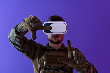 Image showing soldier virtual reality