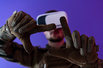 Image showing soldier virtual reality