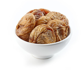 Image showing bowl of dried figs