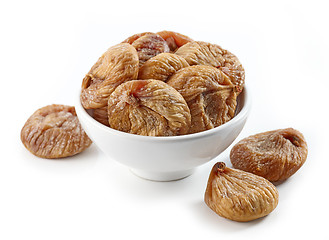 Image showing bowl of dried figs