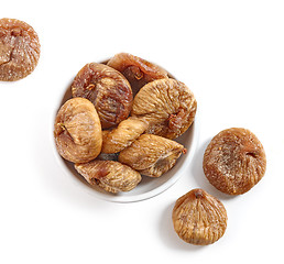 Image showing bowl of dried figs