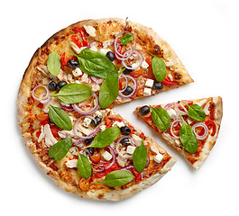 Image showing freshly baked pizza