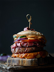 Image showing fresh tasty steak burger