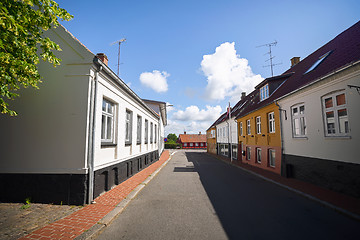 Image showing Empty street in a small danish village