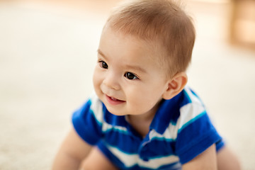 Image showing close up of sweet little asian baby boy
