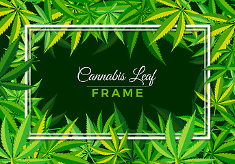 Image showing Cannabis Leaf Frame