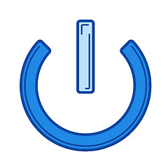 Image showing Switch on off line icon.