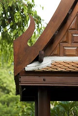 Image showing Detail of Thai house